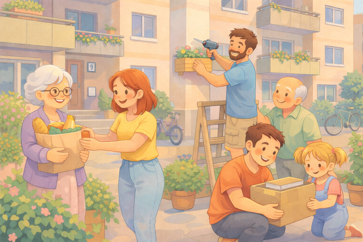 Zdjęcie: Nastroje wspólnoty – o sąsiedzkiej pomocy i sile współpracy  w Kamieńskim Towarzystwie Budownictwa Społecznego